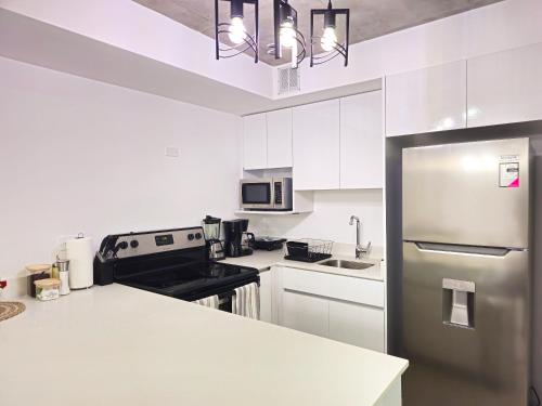 Η κουζίνα ή μικρή κουζίνα στο Urban oasis, nature and comfort in the city