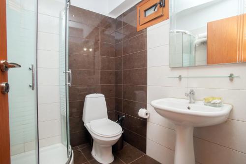 Koupelna v ubytování Venia Apartments