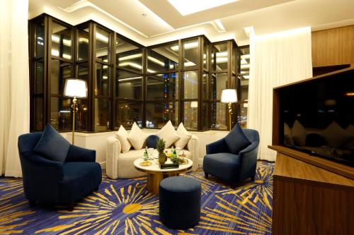 Ruang duduk di Novo Hotel