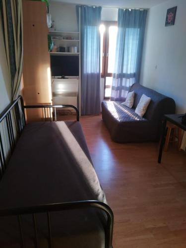 Un ou plusieurs lits dans un hébergement de l'établissement Studio Pyrénées 2000 Font Romeu