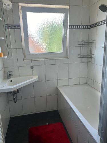 Koupelna v ubytování Rödentaler Ferienwohnung
