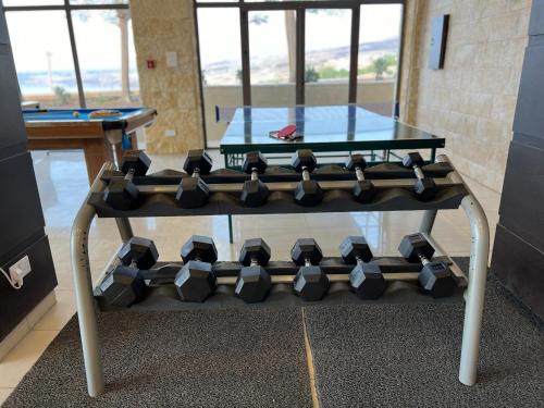 Fitness centrum a/nebo fitness zařízení v ubytování B36 Loft Apartment Samarah Resort