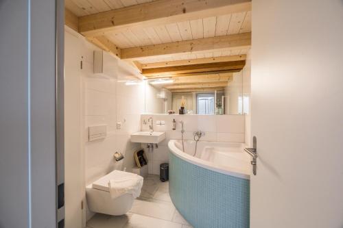 Koupelna v ubytování Atemberaubendes Apartment mit Dachterrasse