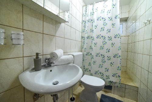 Koupelna v ubytování Apartman Lara