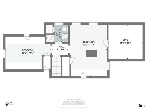 a floor plan of a house at Close to Bayside Game Room w Pool Table in Brewster