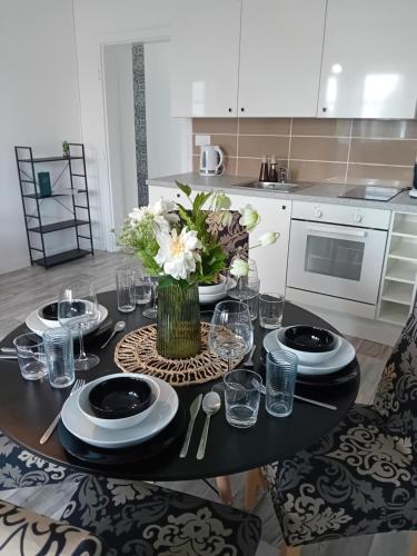 Η κουζίνα ή μικρή κουζίνα στο Apartmán VeVa