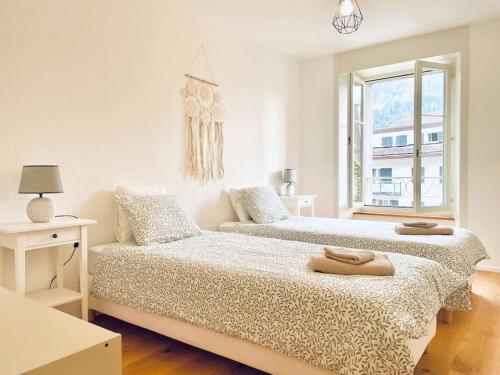 Postel nebo postele na pokoji v ubytování Appartement de charme