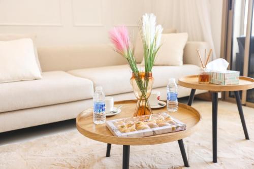 Posezení v ubytování Luxury Apartment Sea View Anza , Agadir