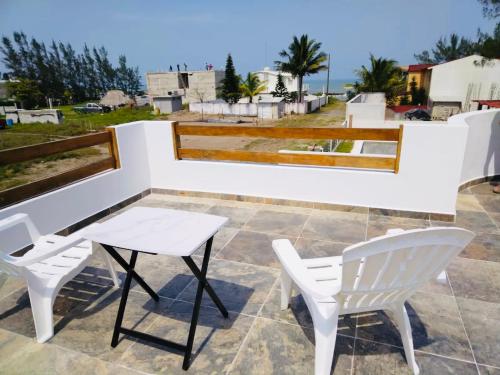 Balkoni atau teres di Casa Santorini