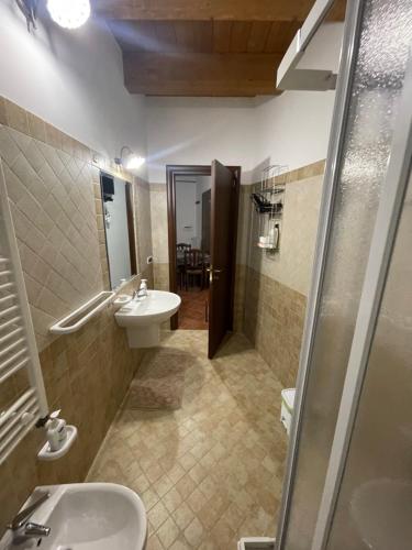Koupelna v ubytování Casa di nonno Agostino