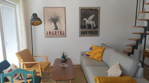 Posezení v ubytování agroturystyka domek na trawie