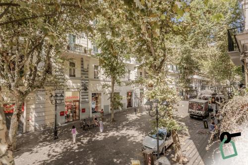a rendering of a street in a city at Residenza Scarlatti Napoli in Naples