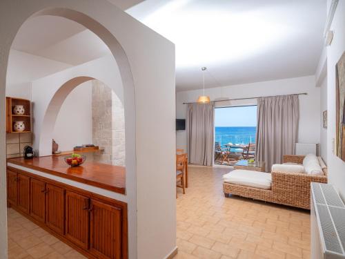 Ένα ή περισσότερα κρεβάτια σε δωμάτιο στο Omnia Apartments