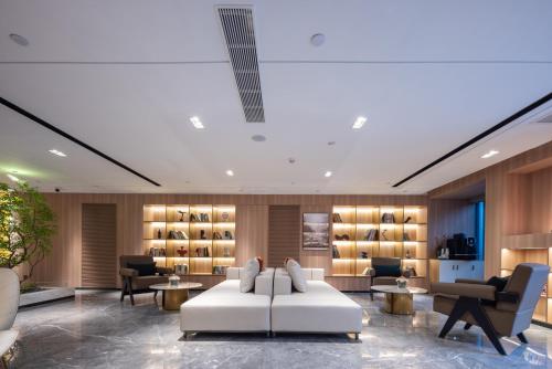 Posezení v ubytování Atour Hotel Changsha Wanjiali Middle Road Gaoqiao North