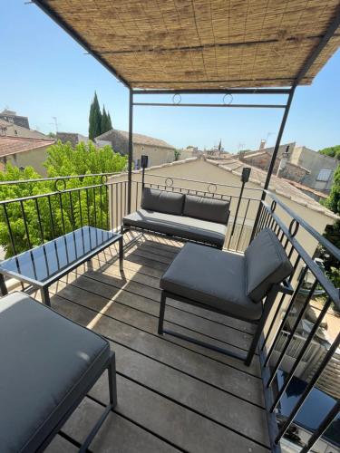 Appartement de village avec balcon rooftop