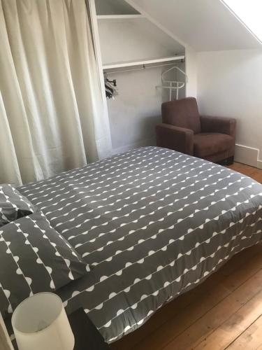Ένα ή περισσότερα κρεβάτια σε δωμάτιο στο Chambre d hote