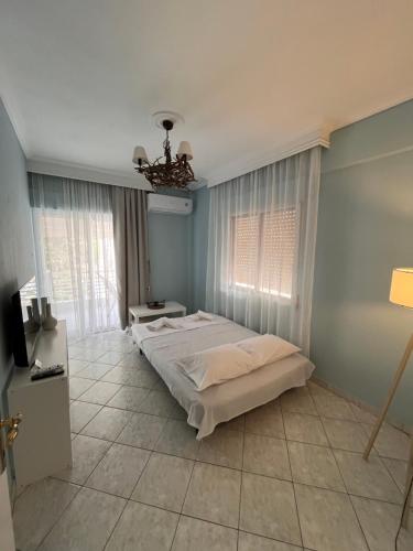 Postel nebo postele na pokoji v ubytování Fanìs House