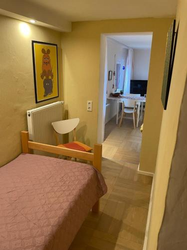 TV a/nebo společenská místnost v ubytování Ferienwohnung Lahntalblick