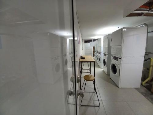 Η κουζίνα ή μικρή κουζίνα στο Apartamento en el centro de Cali