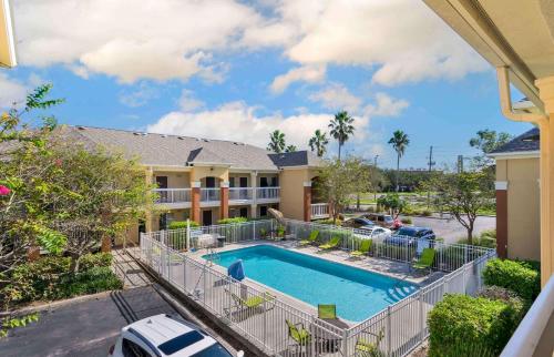 an overhead view of a house with a swimming pool at Extended Stay America Suites - Clearwater - Carillon Park in Clearwater