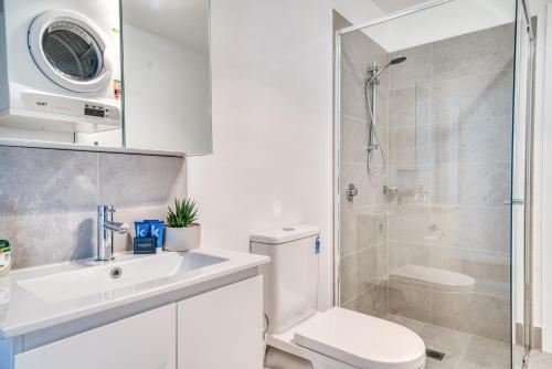 Un baño de Bellbird Hideaway