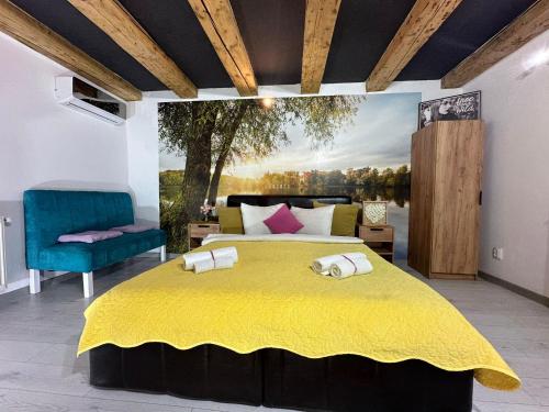 Ένα ή περισσότερα κρεβάτια σε δωμάτιο στο Aqua Studio Central Free Parking