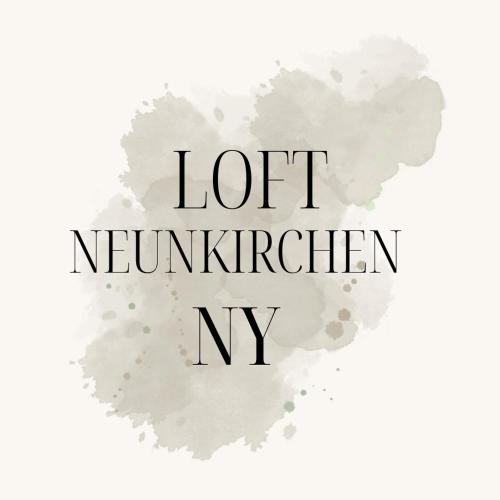 a sign with the words lost neverending kitten nv on a white background at Loft Neunkirchen NY in Neunkirchen am Brand