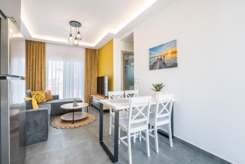 Posezení v ubytování Velvet Apartments