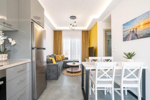 Posezení v ubytování Velvet Apartments