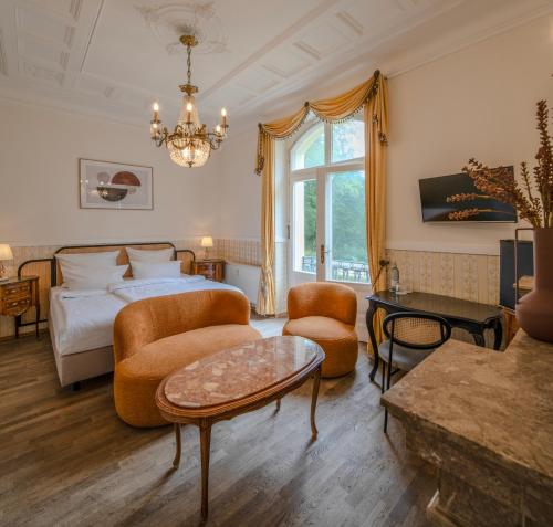 Postel nebo postele na pokoji v ubytování Villa Bleichröder