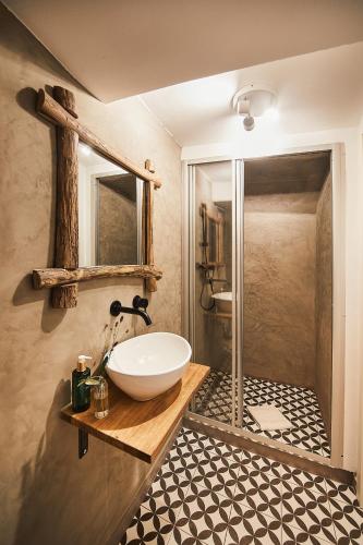 Ένα μπάνιο στο Weinforum Franken Hotel & Restaurant