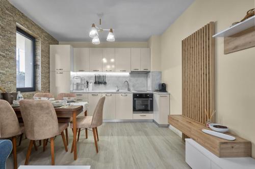 Køkken eller tekøkken på Sea Sunrise Apartment Sozopol