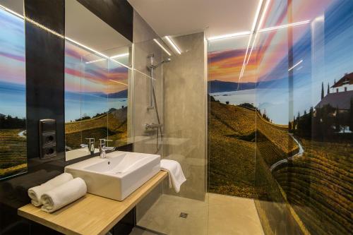 Koupelna v ubytování Zerupe Hotel