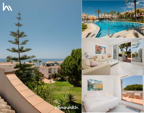 House with sea and mountain views on the beach, Bahía de Marbella
