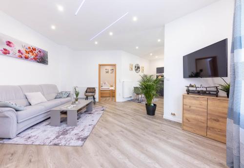 Kuchyň nebo kuchyňský kout v ubytování NEU I Ferienwohnung Jasmin