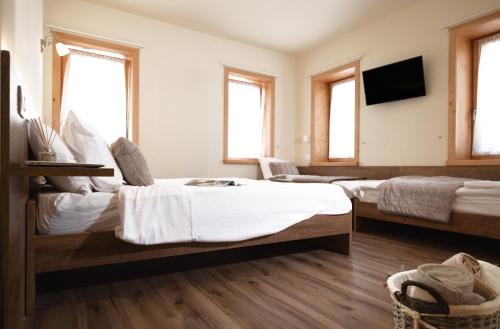 Cama o camas de una habitación en Albergo Trattoria Speranza