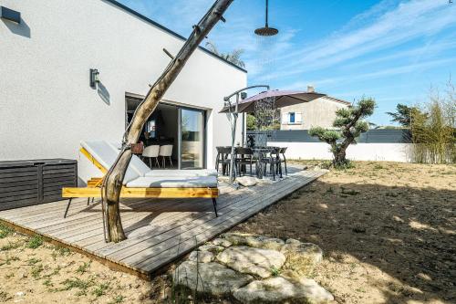 Κήπος έξω από το Superbe maison vue mer Jard Sur Mer - 7 personnes