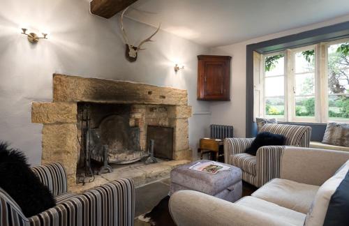 A seating area at Norton Grounds 