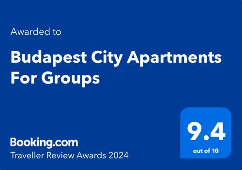 Budapest City Apartments For Groups