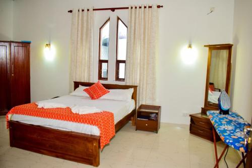 Ένα ή περισσότερα κρεβάτια σε δωμάτιο στο Rooftop Garden - 3 Bedrooms - Parking - 10minBeach