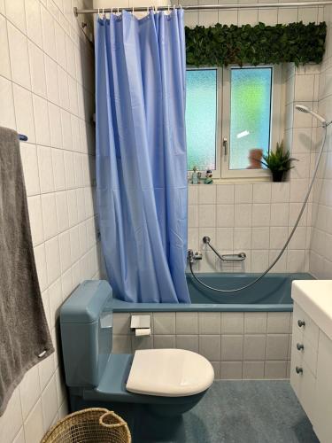 Vannituba majutusasutuses Bijoux Wohnung auf dem Basler Hügel