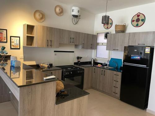 Kuchyň nebo kuchyňský kout v ubytování hacienda bay chalet