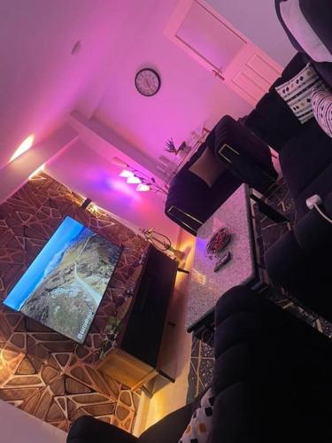 TV a/nebo společenská místnost v ubytování Appartement standing