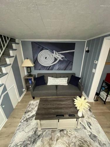 Ein Sitzbereich in der Unterkunft Captains Cove