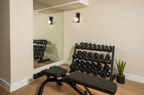 Fitness centrum a/nebo fitness zařízení v ubytování Aura Hotel Times Square Newly Renovated