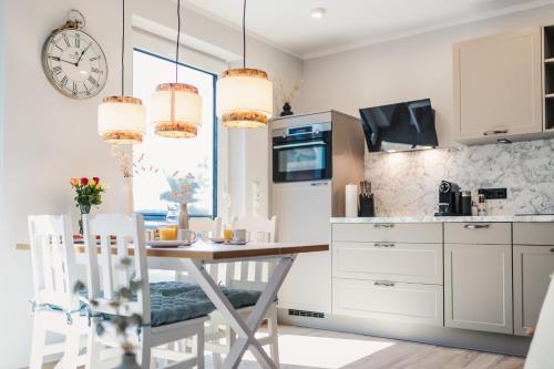 Dapur atau dapur kecil di Ferienwohnung #einzigartig