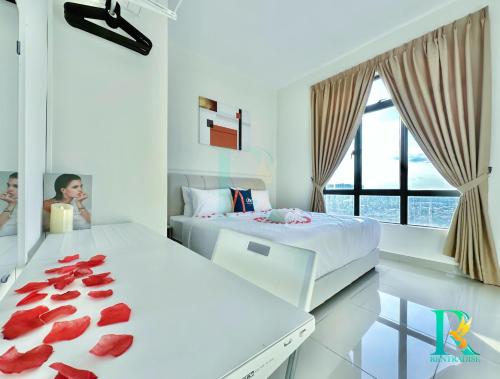 Katil atau katil-katil dalam bilik di KSL Residence 2 by RR JBcity
