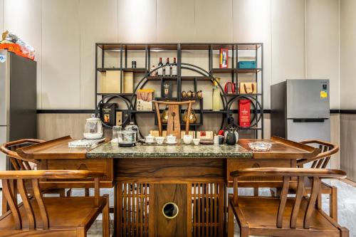 Dapur atau dapur kecil di Bole Jing Pin Hotel
