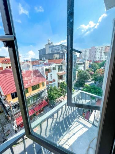 a view of a city from a window at Ann apartment in An Khê