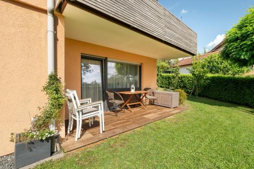 Κήπος έξω από το Ferienwohnung Carolin